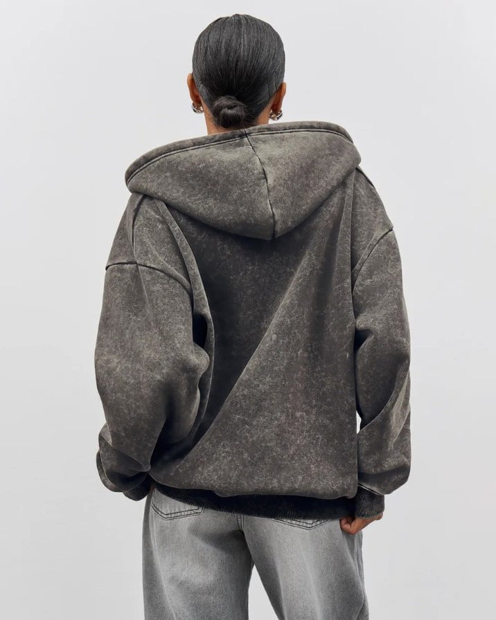 Heavyweight Vintage Zip-Up Hoodie