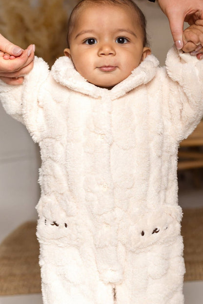 The Fur Bear Lining Fluffy Coat Romper