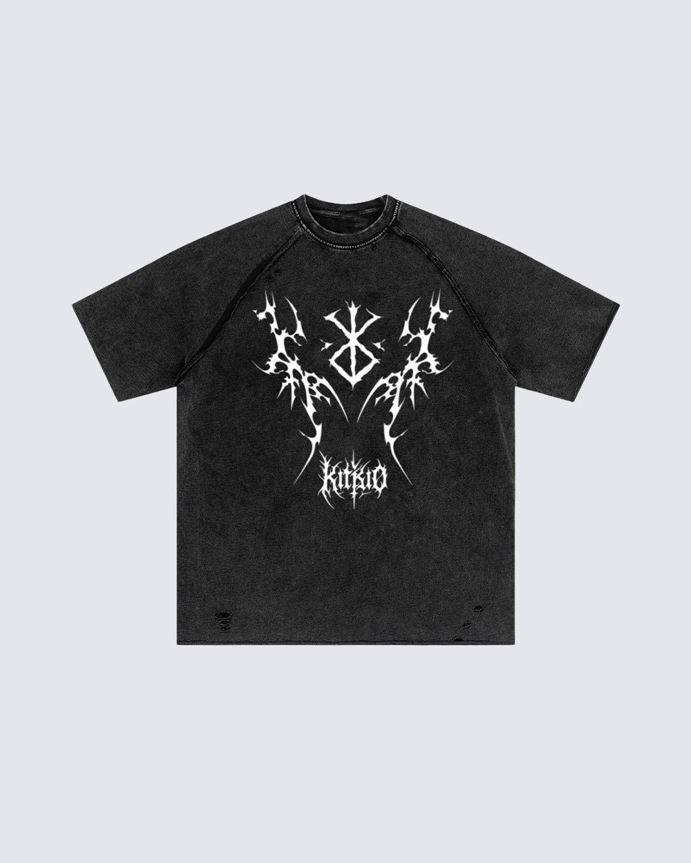 Vintage Bleach Washed Tribal Print T-shirt