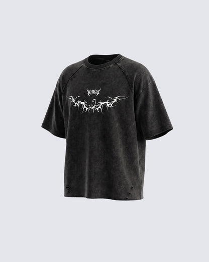 Vintage Bleach Washed Tribal Wing T-shirt