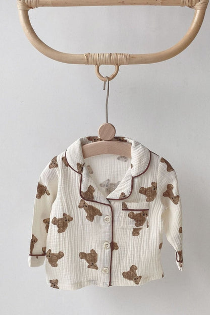 Cozy Bear Pyjamas - PJ Set 100% Cotton