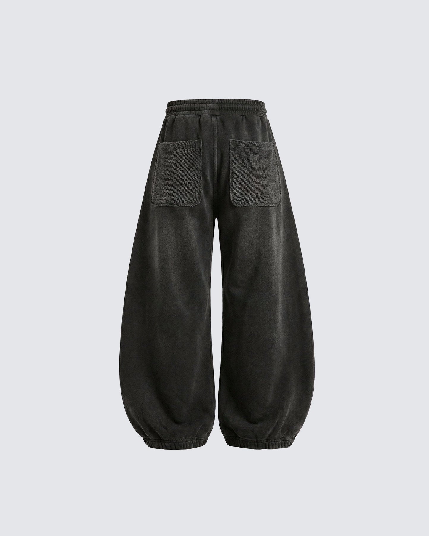 LOW SATURATION-Spring New Washed Zip Hem Sweatpants