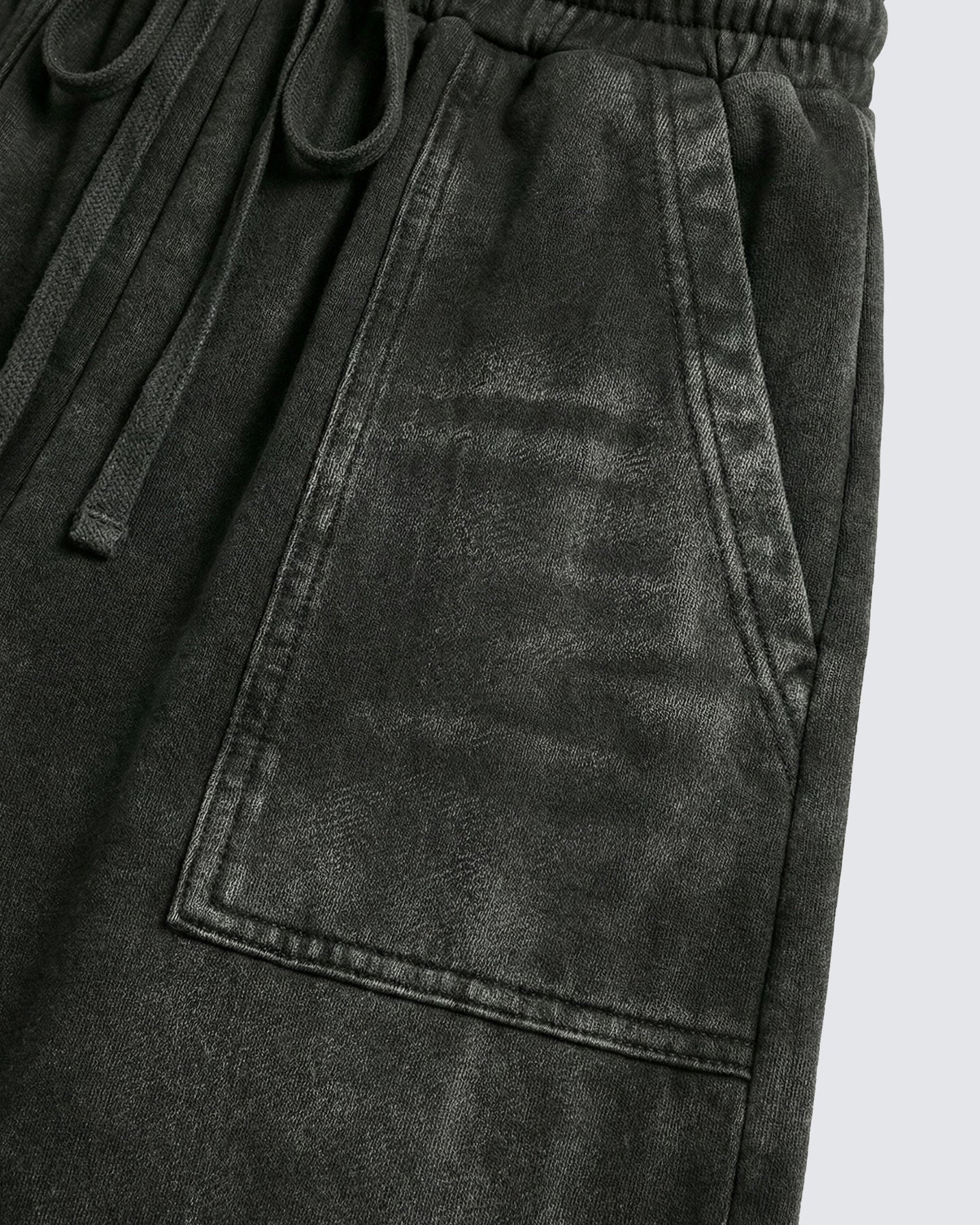LOW SATURATION-Spring New Washed Zip Hem Sweatpants