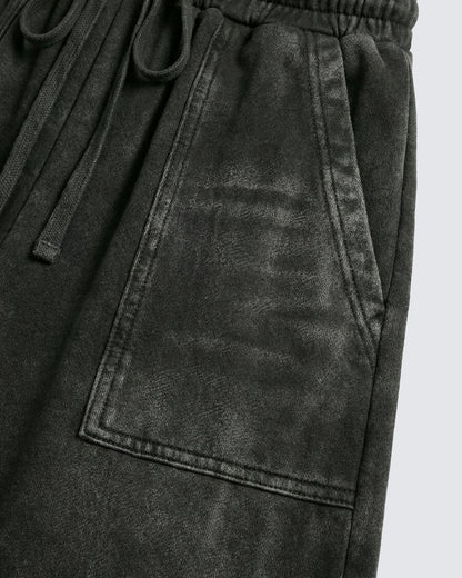 LOW SATURATION-Spring New Washed Zip Hem Sweatpants
