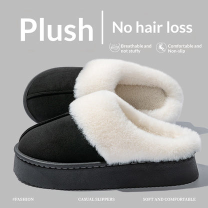 Indoor Warm Anti-slip Thick Sole Deodorant Couple Cotton Slippers