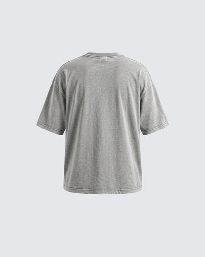 Vintage Washed KIIKIO Graphic Oversized T-Shirt