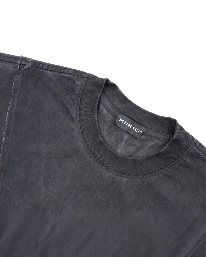 Vintage Distressed Wash Graphic Stitch T-Shirt