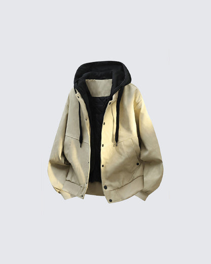 Loose Casual Streetwear with Hoodie