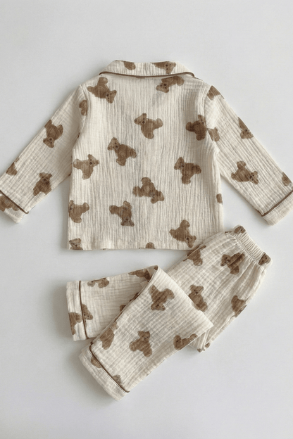 Cozy Bear Pyjamas - PJ Set 100% Cotton