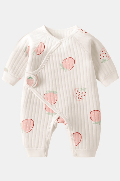 The Cozy Pink Boucle Baby Bear & Strawberry Personalised Gift Box