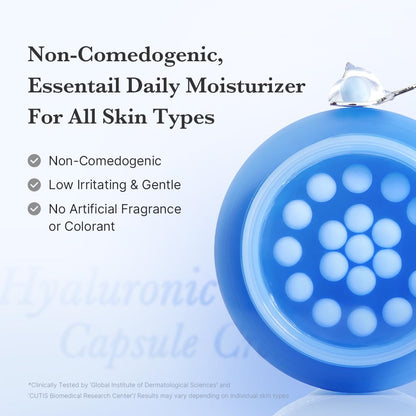 Medicube Capsule Cream with Hyaluronic Acid | 120H Hydration, Barrier Care & Calming Daily Moisturizer | Panthenol & Ceramides | Korean Skincare, 1.94 oz
