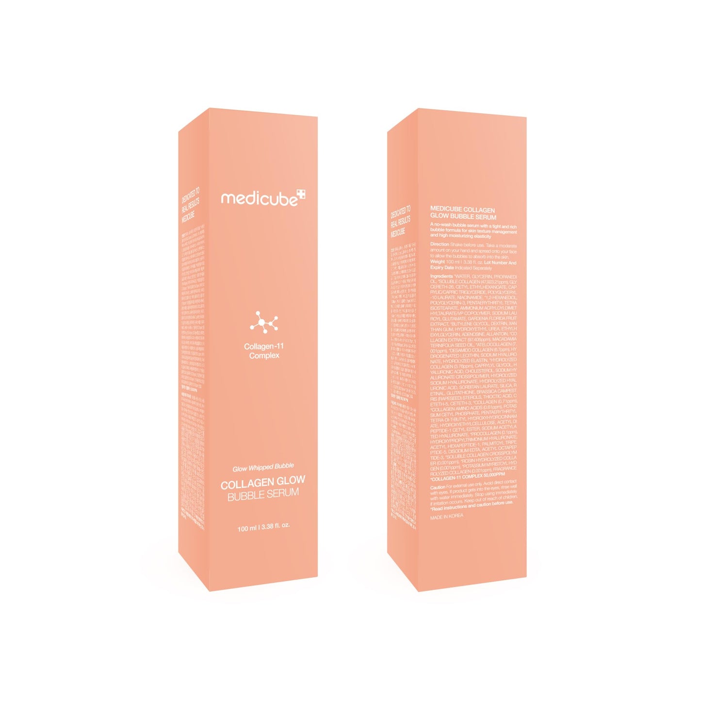 Medicube Collagen Glow Bubble Serum – Fast-Absorbing Bubble Serum for 24h Glow & Lift | Korean Skincare (3.38 fl oz)