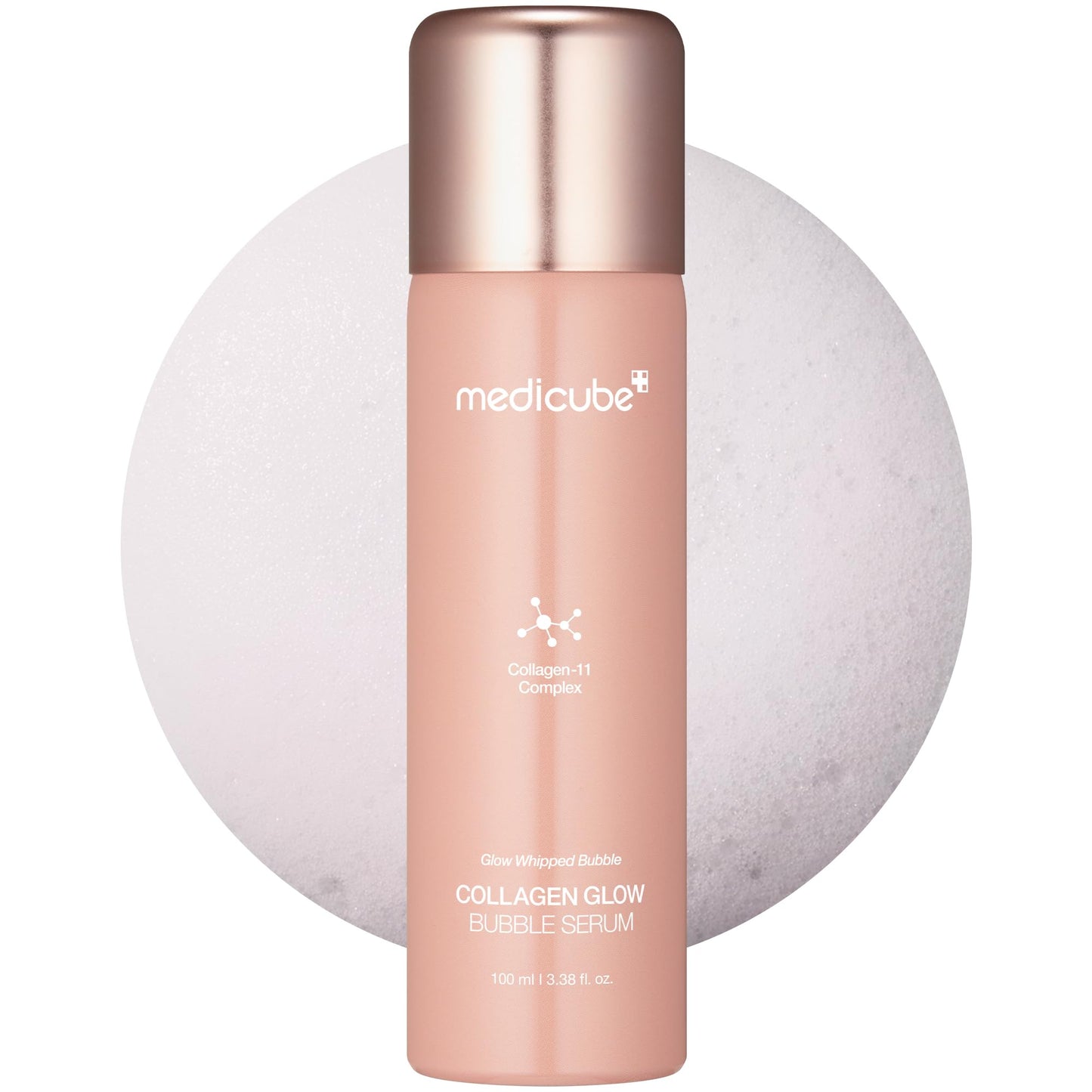 Medicube Collagen Glow Bubble Serum – Fast-Absorbing Bubble Serum for 24h Glow & Lift | Korean Skincare (3.38 fl oz)