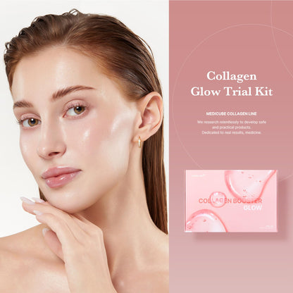 Medicube Glass Skin Collagen Trial Kit — 4-Step Skincare Set, Travel Size
