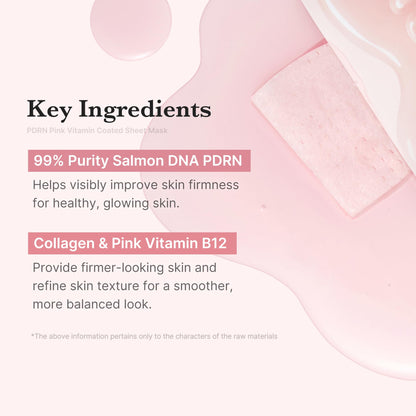 Medicube Salmon DNA PDRN Pink Vita Coating Sheet Mask 10EA – Glass Skin, Hydration & Firming