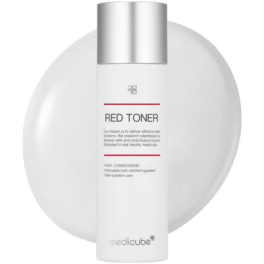 Medicube Red Toner 2.0 – Low-Irritation Toner for Acne-Prone Skin with BHA, Niacinamide & Adenosine