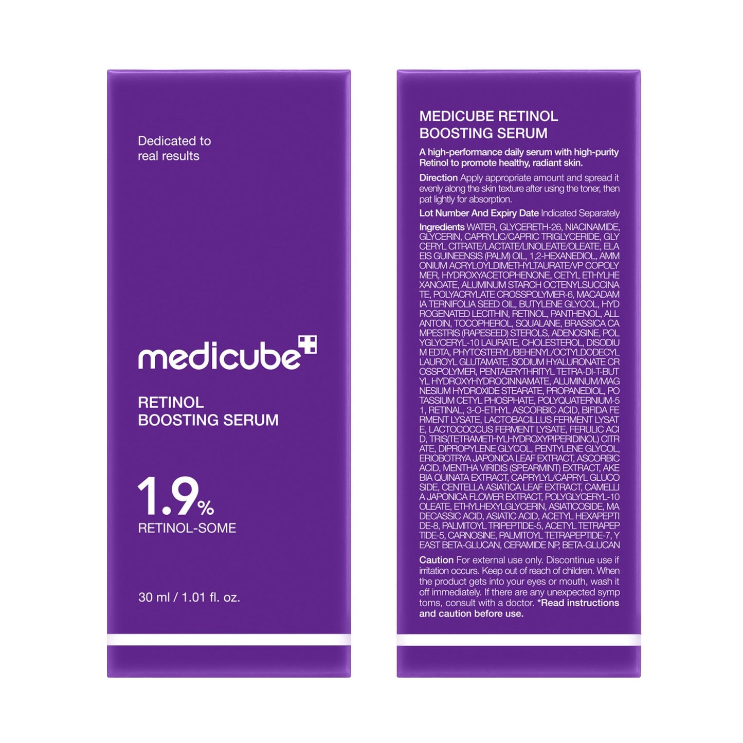 Medicube Retinol Boosting Serum – Intensive Firming, Hydration & Plumping with Retinol, Peptides & Vitamins | Pore Refining & Smooth Radiant Skin | Korean Skincare, 1.01 fl oz