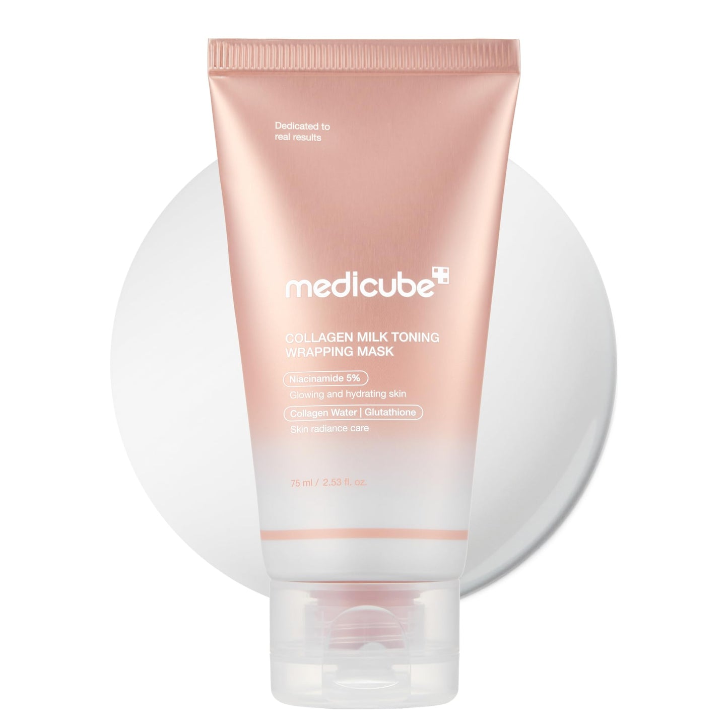 Medicube Wrapping Mask Collagen Peel Off – Milky Glow, Glutathione & Niacinamide, 2.53 oz