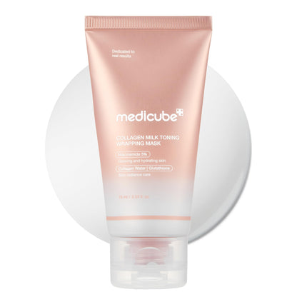 Medicube Wrapping Mask Collagen Peel Off – Milky Glow, Glutathione & Niacinamide, 2.53 oz
